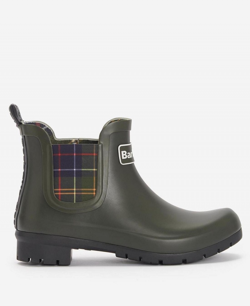 Wellingtons Dama Barbour Kingham Masline Verzi | Romania_BAR63122