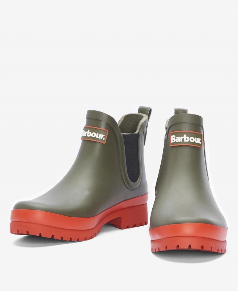 Wellingtons Dama Barbour Mallow Verzi | Romania_BAR75759