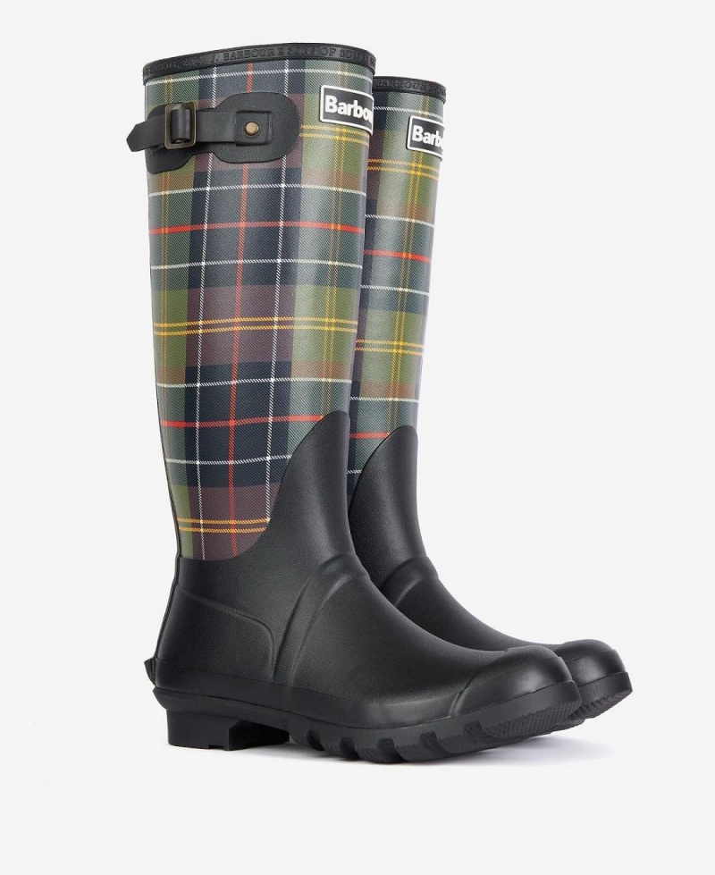 Wellingtons Dama Barbour Tartan Bede Negrii | Romania_BAR33212