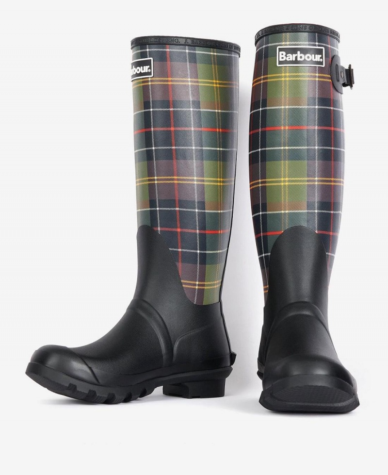 Wellingtons Dama Barbour Tartan Bede Negrii | Romania_BAR33212