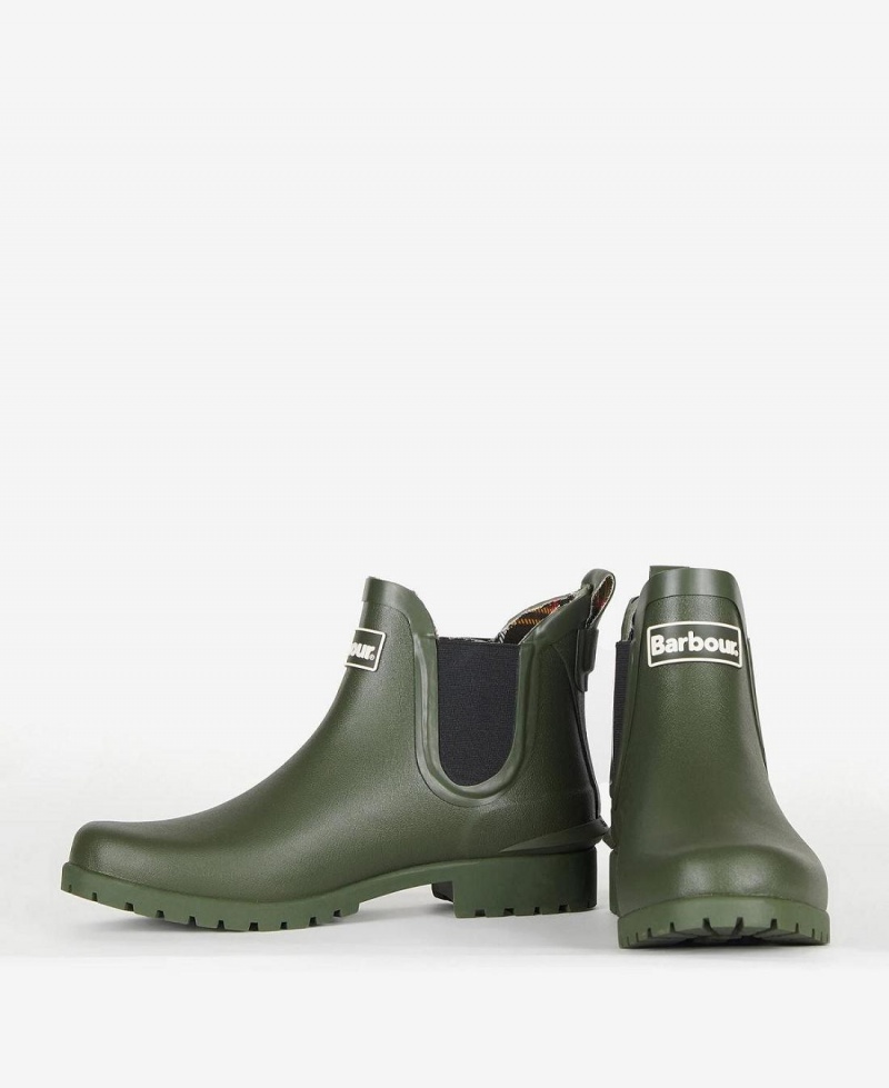 Wellingtons Dama Barbour Wilton Masline Verzi | Romania_BAR62674