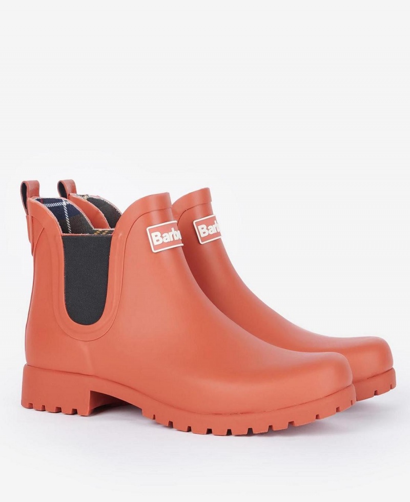 Wellingtons Dama Barbour Wilton Portocalii | Romania_BAR57316