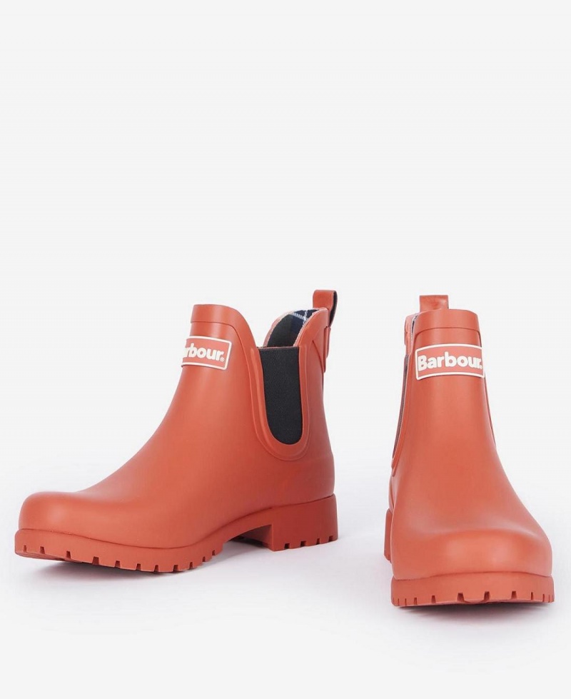 Wellingtons Dama Barbour Wilton Portocalii | Romania_BAR57316