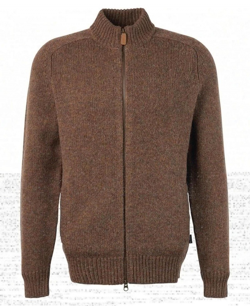 knitwear Barbati Barbour Calder Zip Through Jumper Verzi | Romania_BAR32342