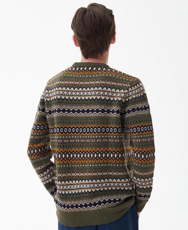 knitwear Barbati Barbour Case Fair Isle Jumper Verzi | Romania_BAR27357