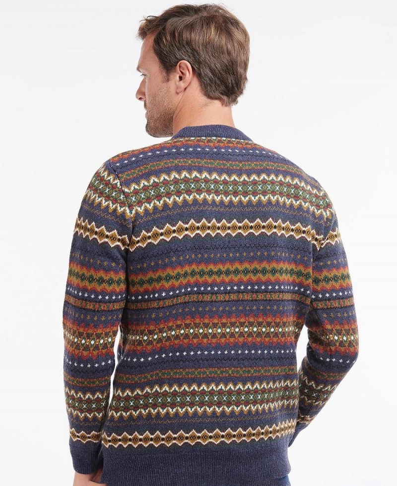 knitwear Barbati Barbour Case Fair Isle Jumper Albastri | Romania_BAR27702