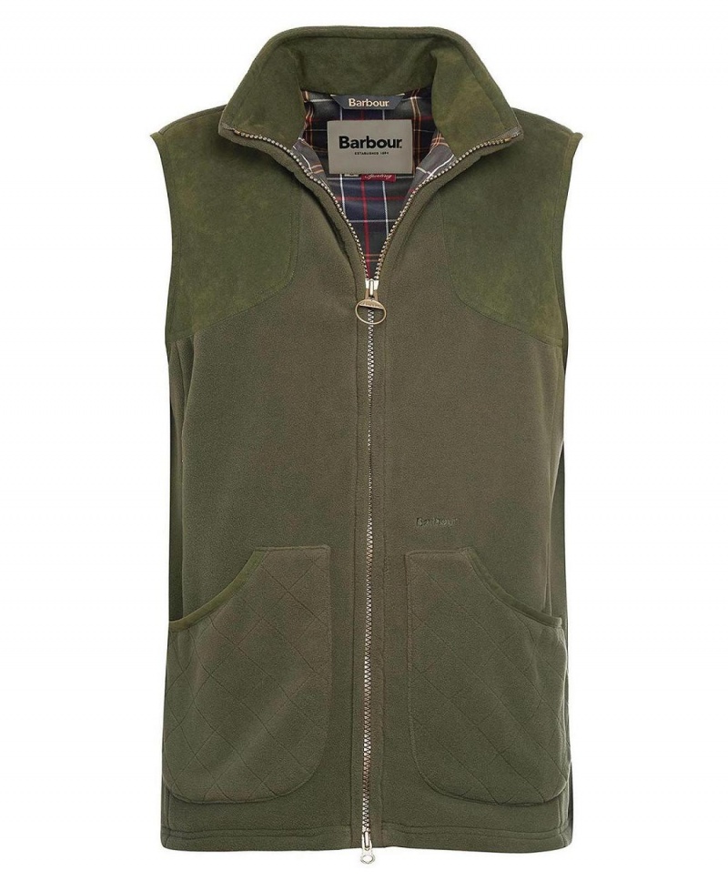 knitwear Barbati Barbour Dunmoor Gilet Verzi | Romania_BAR78822