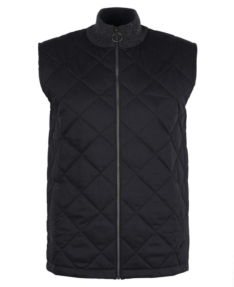 knitwear Barbati Barbour Essential Box Quilt Gilet Gri | Romania_BAR47889