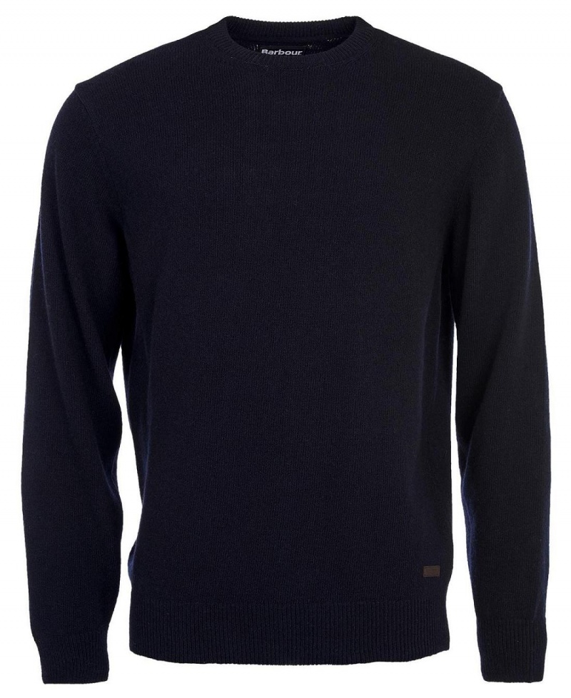 knitwear Barbati Barbour Essential Crew-Neck Sweatshirt Bleumarin | Romania_BAR80490