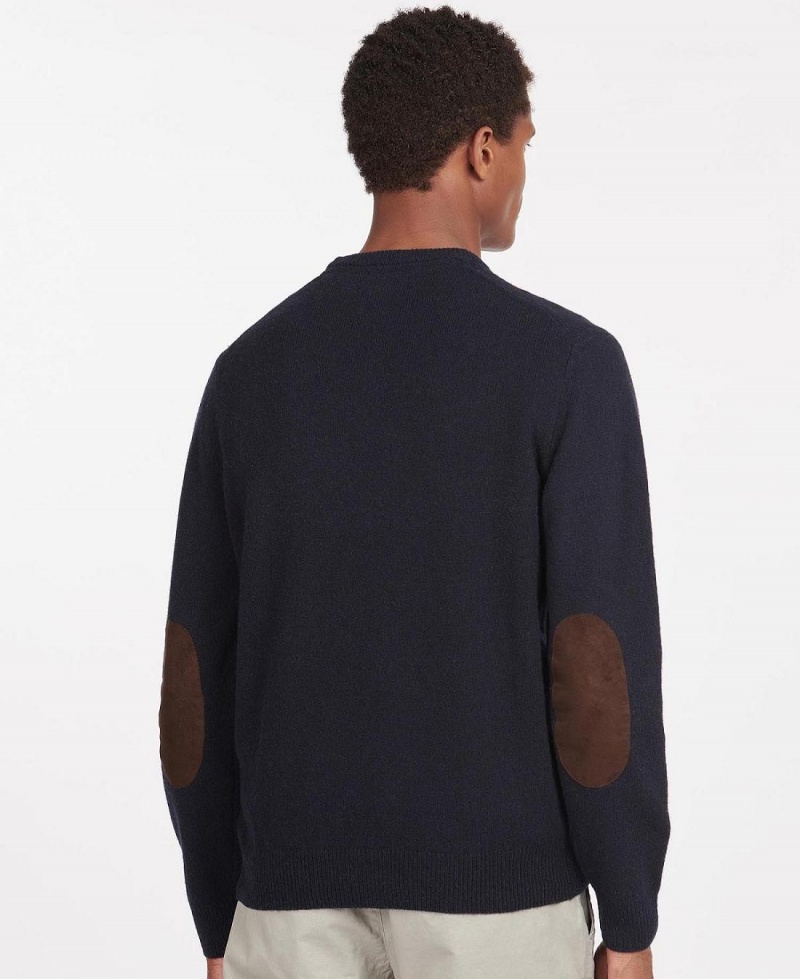 knitwear Barbati Barbour Essential Crew-Neck Sweatshirt Bleumarin | Romania_BAR80490