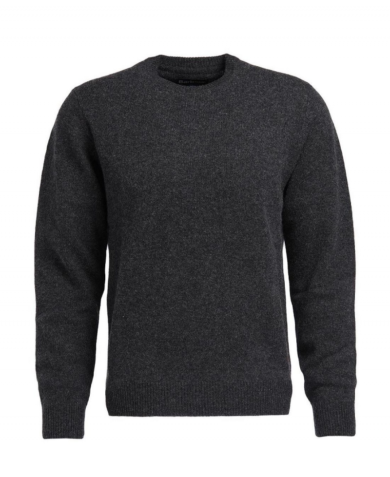 knitwear Barbati Barbour Essential Crew-Neck Sweatshirt Gri | Romania_BAR48438