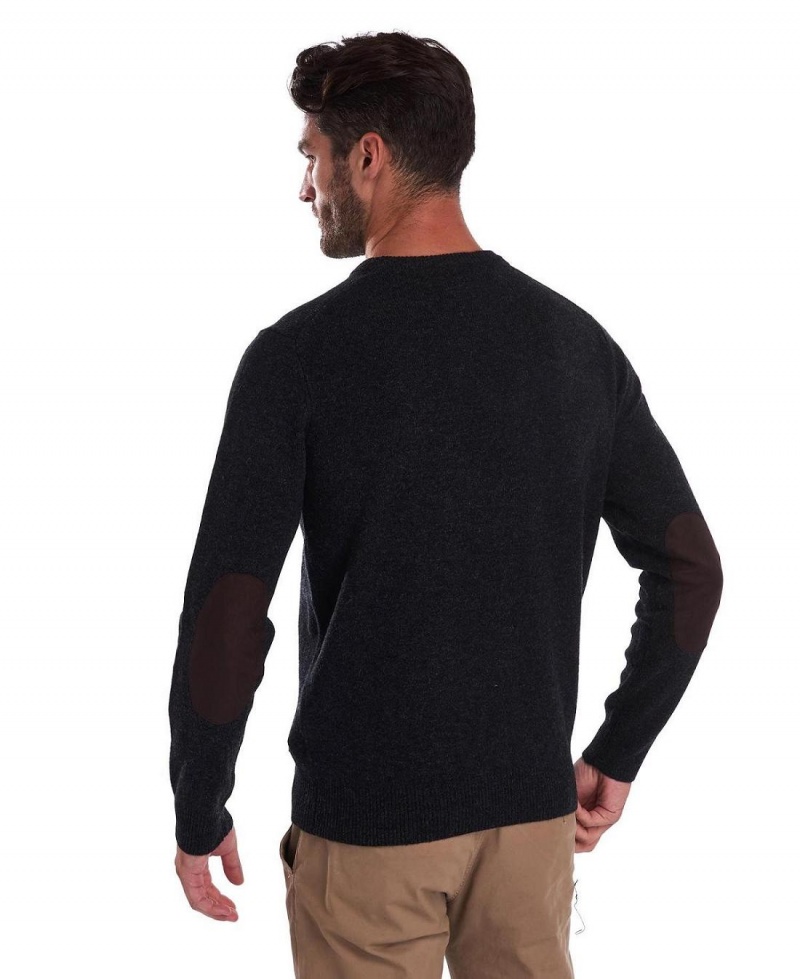 knitwear Barbati Barbour Essential Crew-Neck Sweatshirt Gri | Romania_BAR48438