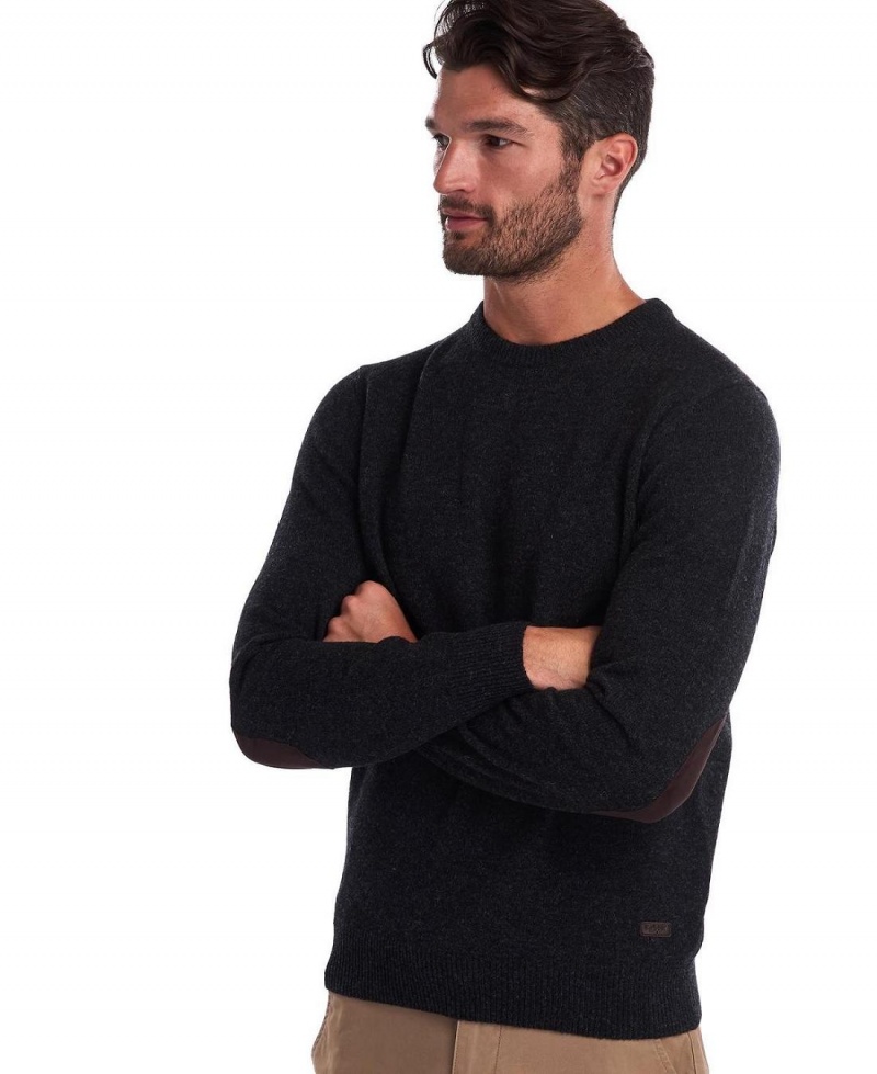 knitwear Barbati Barbour Essential Crew-Neck Sweatshirt Gri | Romania_BAR48438