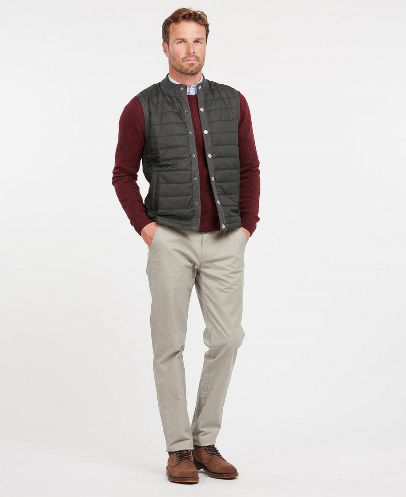 knitwear Barbati Barbour Essential Gilet Gri | Romania_BAR60072