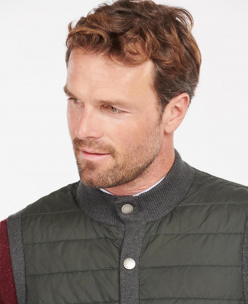 knitwear Barbati Barbour Essential Gilet Gri | Romania_BAR60072