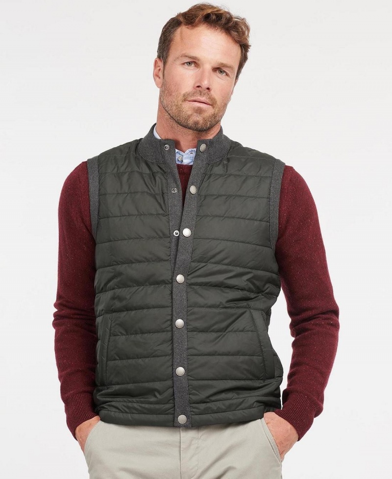 knitwear Barbati Barbour Essential Gilet Gri | Romania_BAR60072