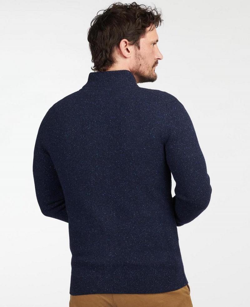 knitwear Barbati Barbour Essential Tisbury Sweatshirt Bleumarin | Romania_BAR38886