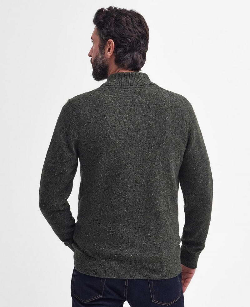 knitwear Barbati Barbour Essential Tisbury Sweatshirt Verzi | Romania_BAR60656