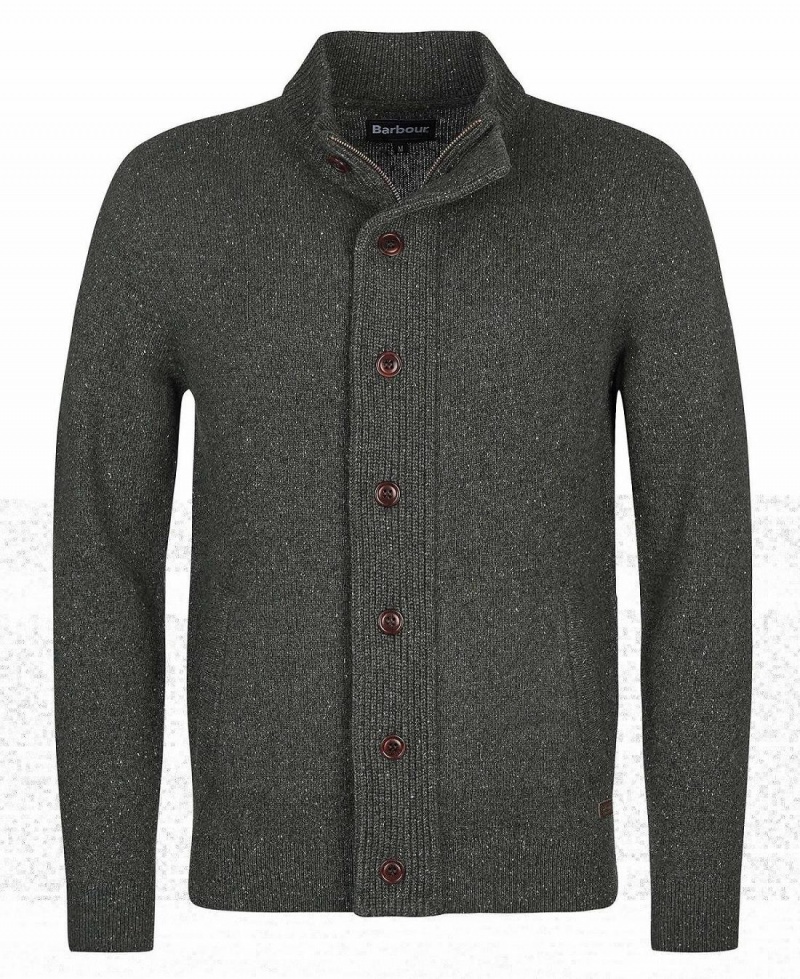 knitwear Barbati Barbour Essential Tisbury Sweatshirt Verzi | Romania_BAR60656