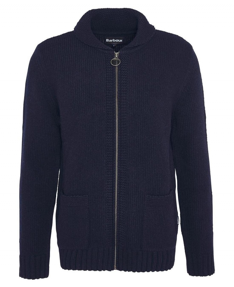 knitwear Barbati Barbour Felton Zip-Up Jumper Bleumarin | Romania_BAR12472