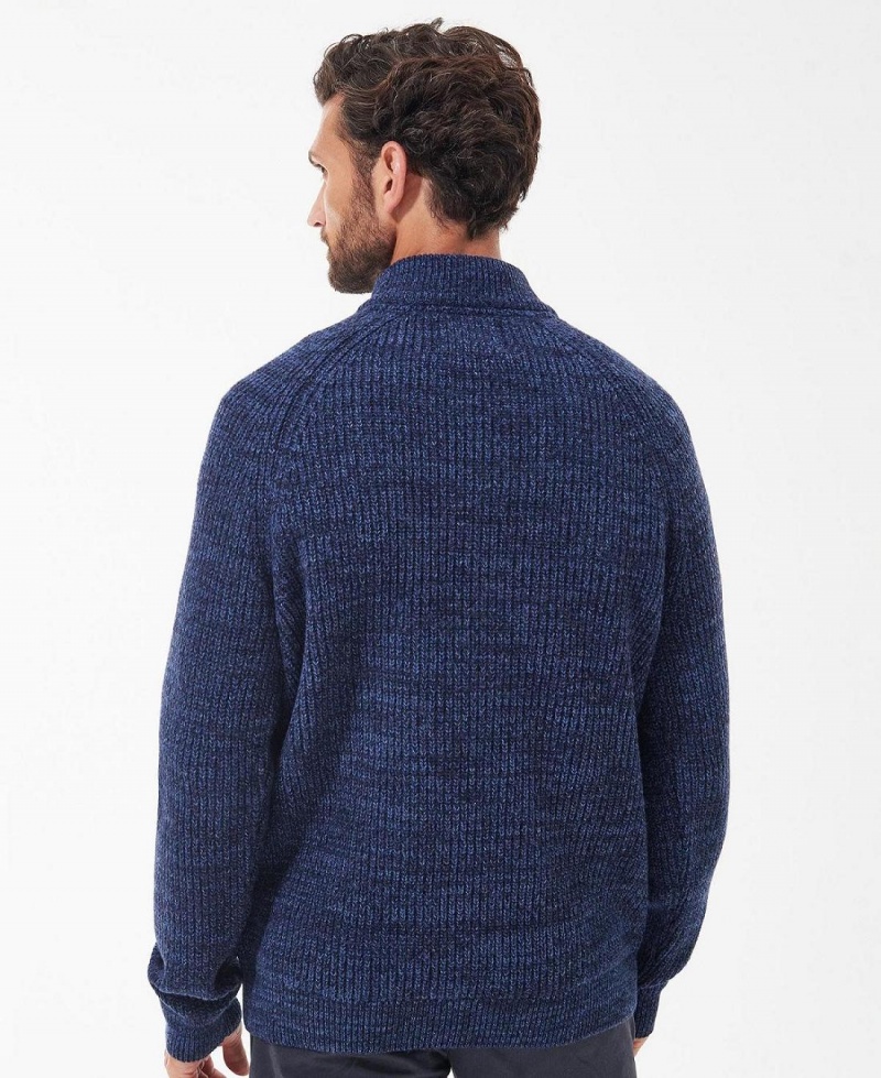 knitwear Barbati Barbour Horseford Half-Zip Jumper Bleumarin | Romania_BAR32732