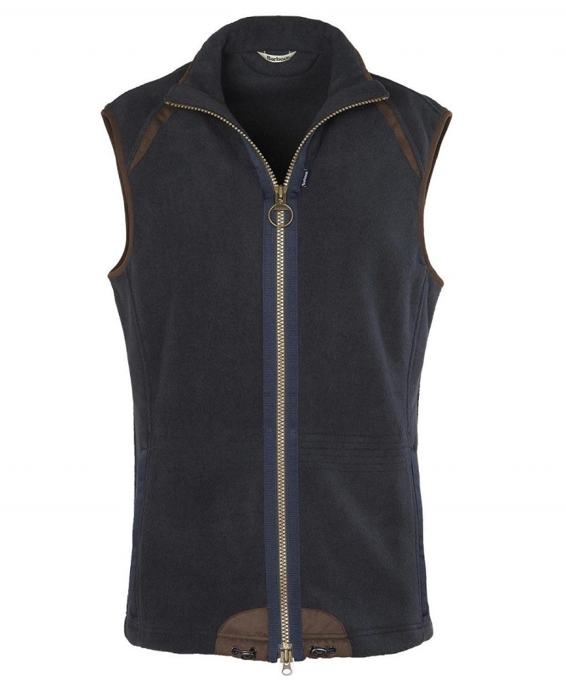 knitwear Barbati Barbour Langdale Fleece Gilet Albastri | Romania_BAR72521