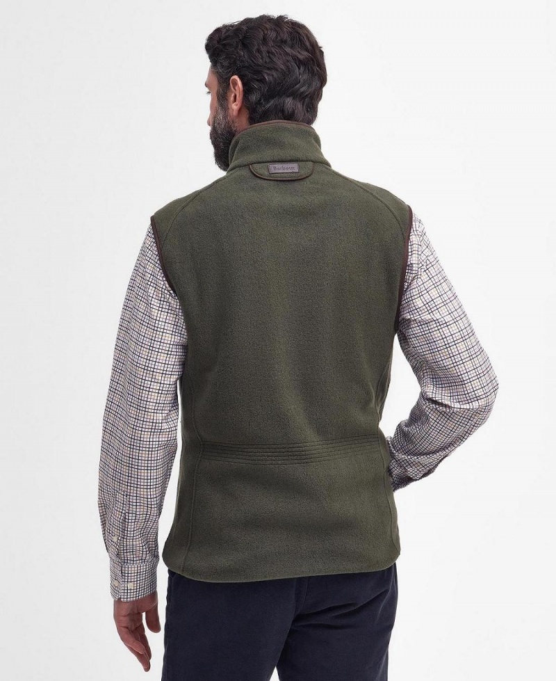 knitwear Barbati Barbour Langdale Fleece Gilet Verzi | Romania_BAR17468