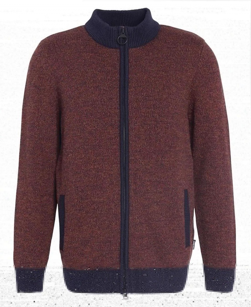 knitwear Barbati Barbour Longhirst Zip-Up Jumper Bleumarin | Romania_BAR43647