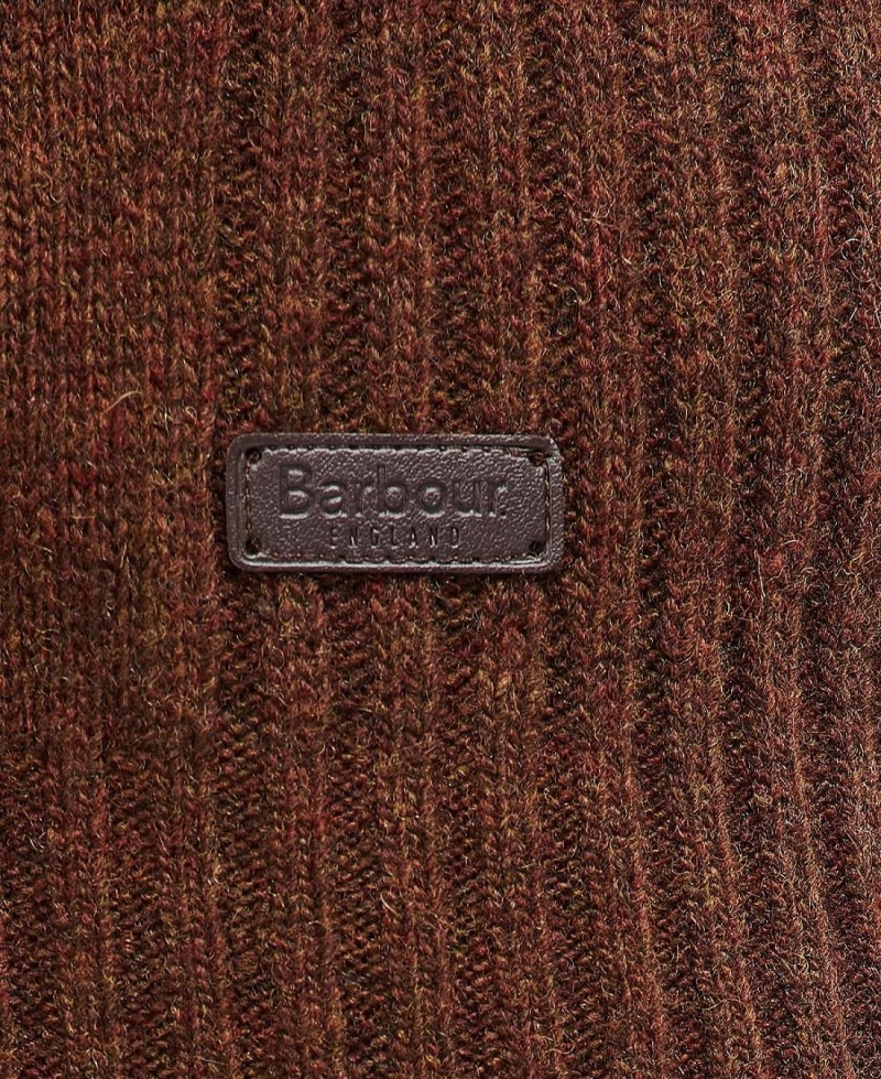 knitwear Barbati Barbour Nelson Essential Half Zip Sweatshirt Bej | Romania_BAR77610