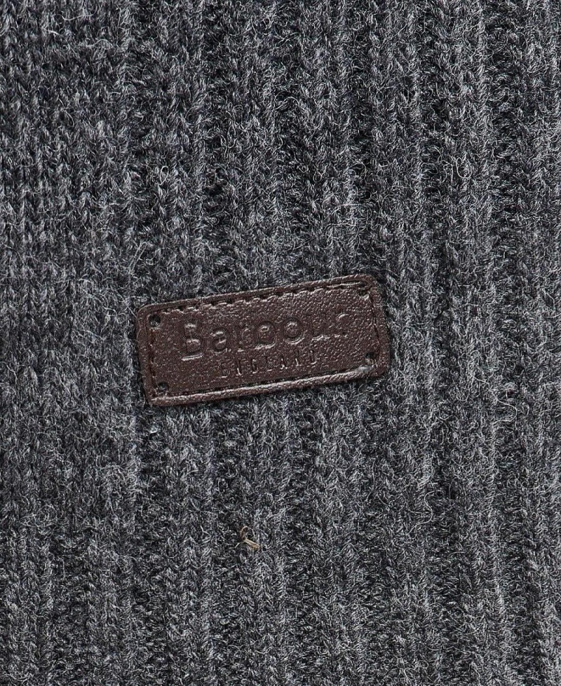 knitwear Barbati Barbour Nelson Essential Half Zip Sweatshirt Gri | Romania_BAR80216