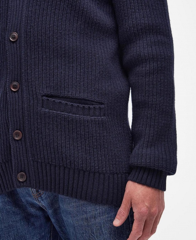 knitwear Barbati Barbour Rochester Cardigan Bleumarin | Romania_BAR76827