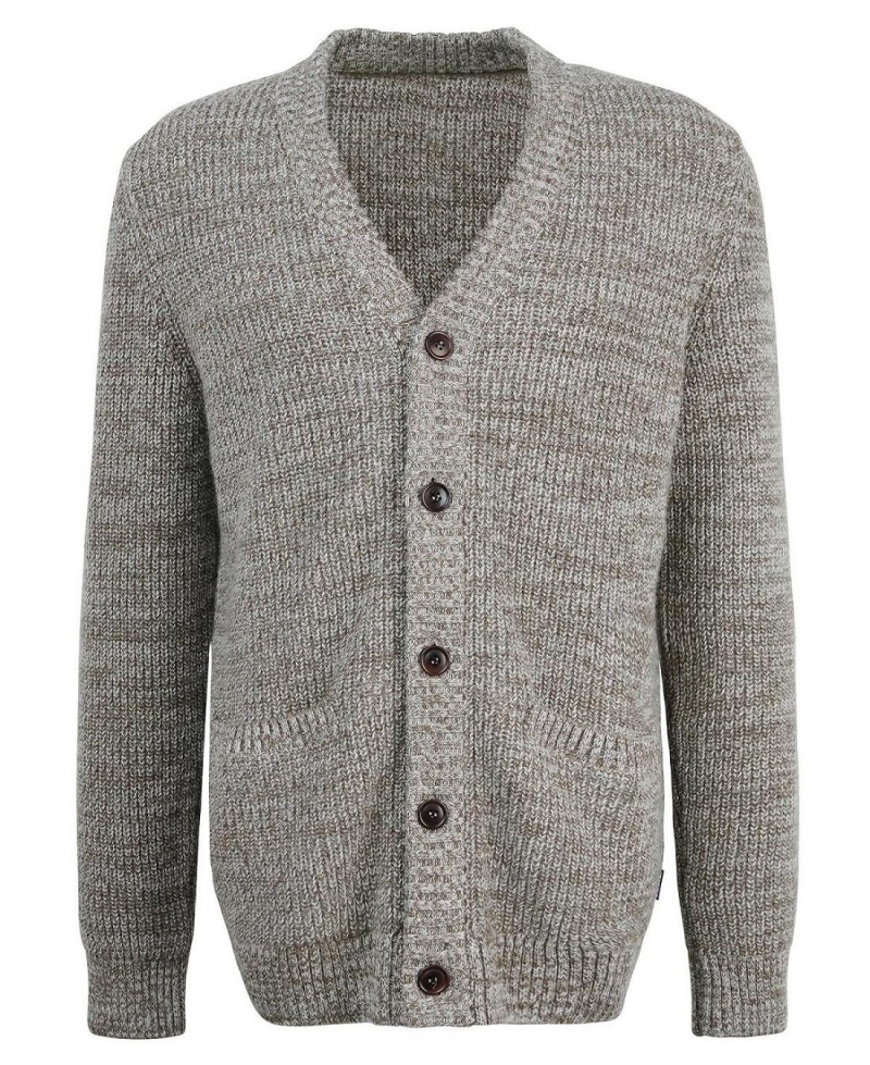 knitwear Barbati Barbour Sid Tricotate Cardigan Bej | Romania_BAR98287