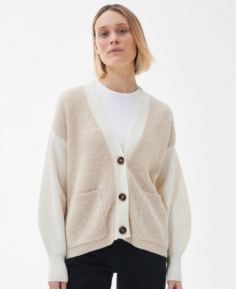 knitwear Dama Barbour Alexandria Cardigan Albi | Romania_BAR92056