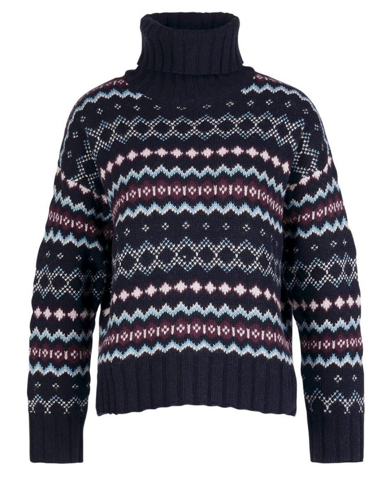 knitwear Dama Barbour Fox Jumper Bleumarin | Romania_BAR73854