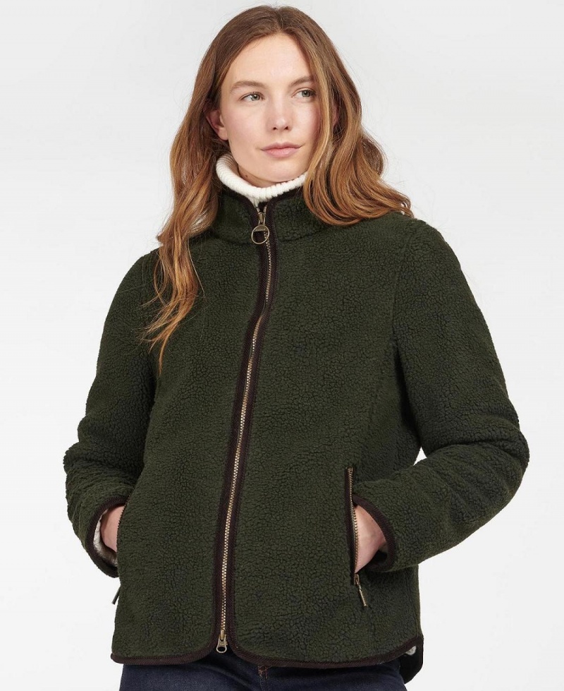 knitwear Dama Barbour Lavenham Fleece Masline Verzi | Romania_BAR65307