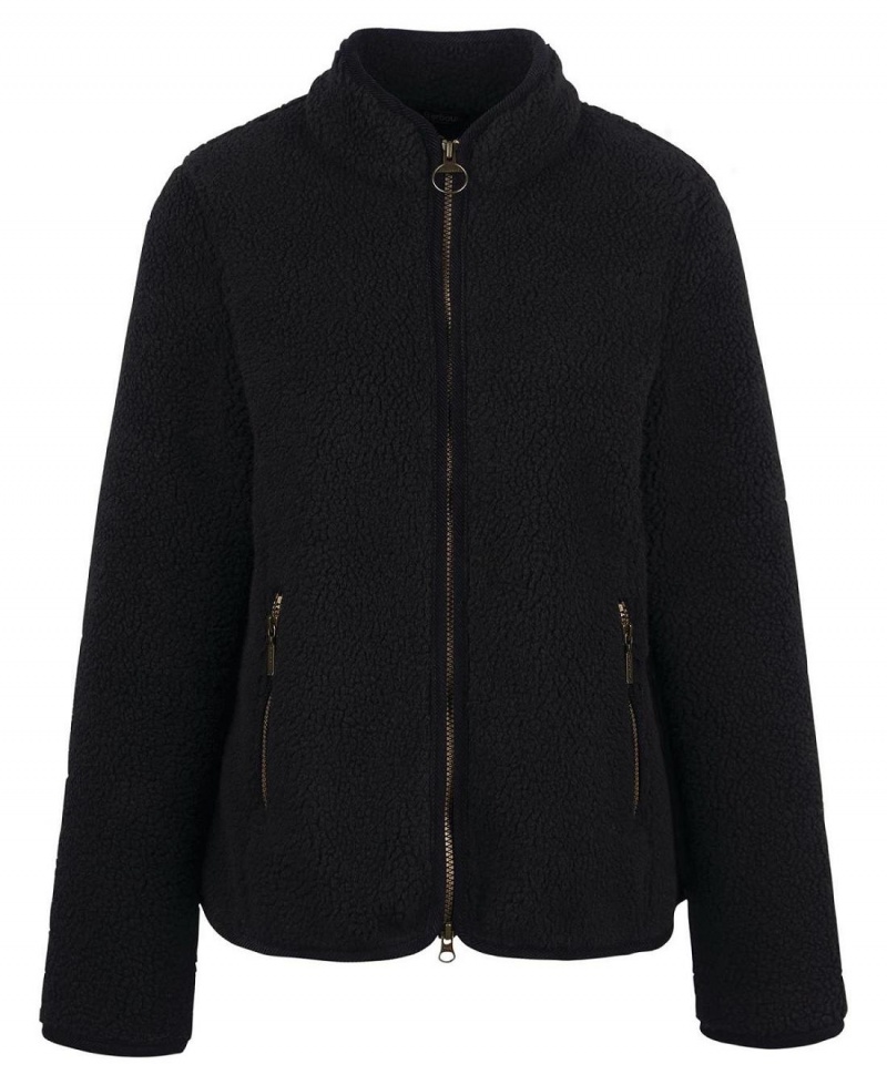 knitwear Dama Barbour Lavenham Fleece Negrii | Romania_BAR57659