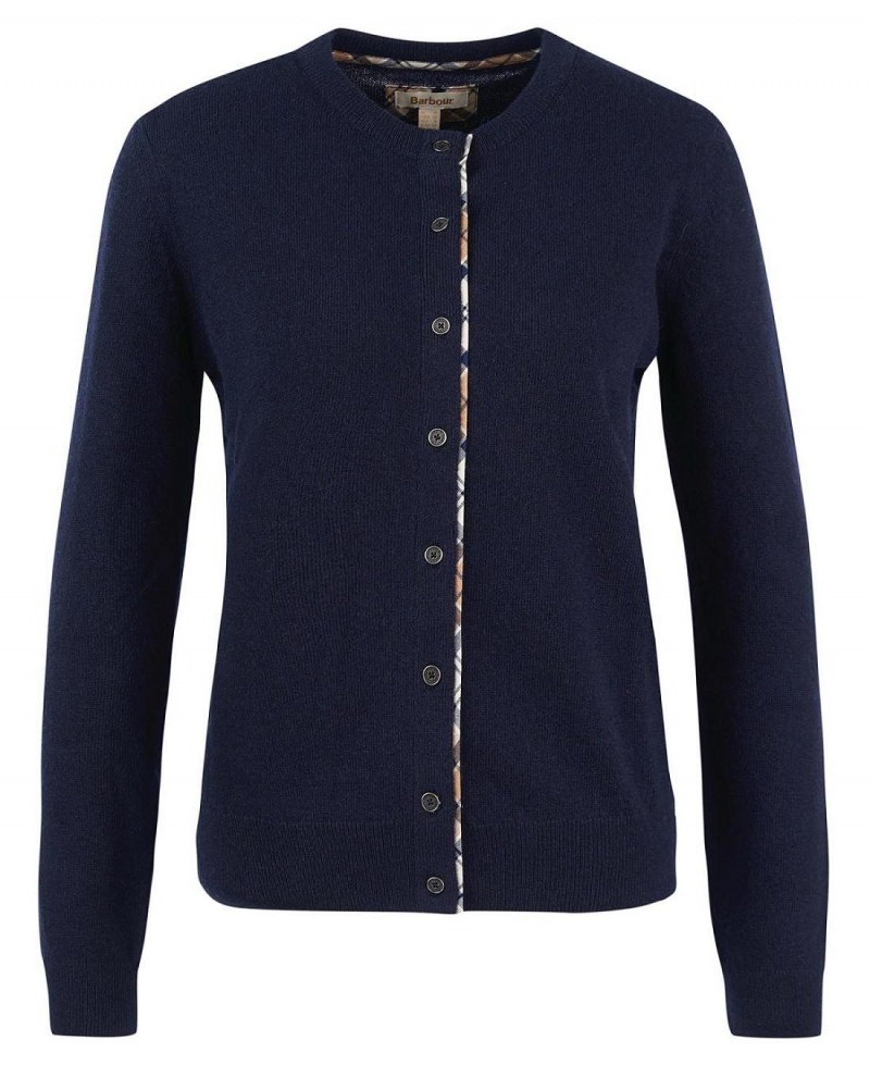 knitwear Dama Barbour Pendle Cardigan Bleumarin | Romania_BAR39721