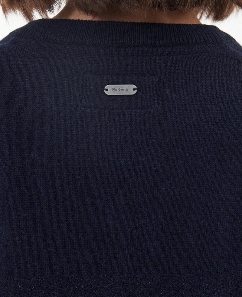 knitwear Dama Barbour Pendle Cardigan Bleumarin | Romania_BAR39721