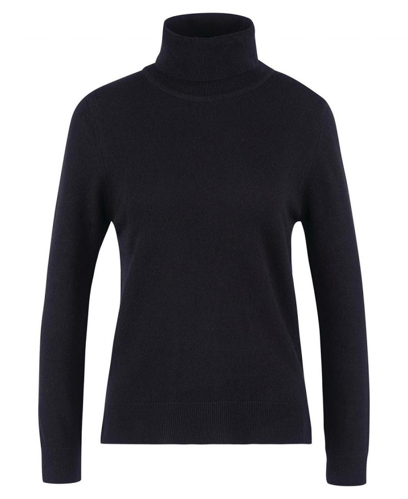 knitwear Dama Barbour Pendle Roll-Neck Sweatshirt Negrii | Romania_BAR79755