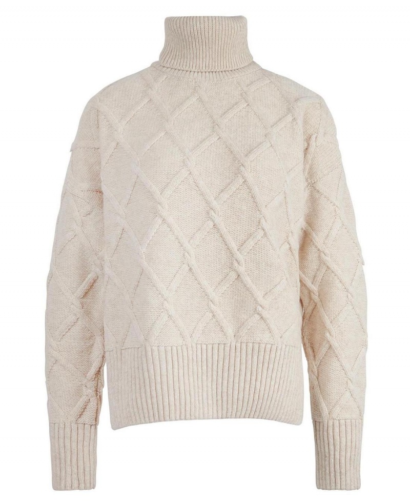 knitwear Dama Barbour Perch Jumper Bej | Romania_BAR81276