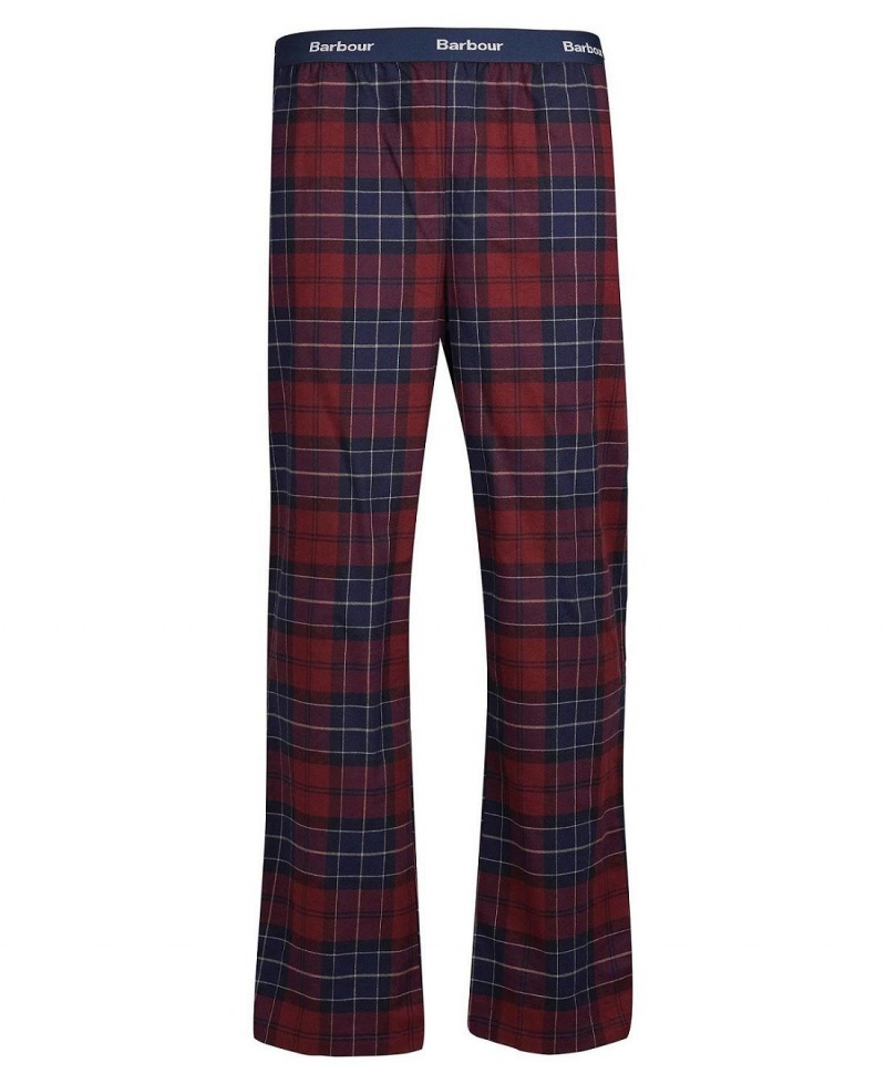 Îmbrăcăminte De Lounge Barbati Barbour Glenn Tartan Pyjama Trousers Rosii | Romania_BAR87417