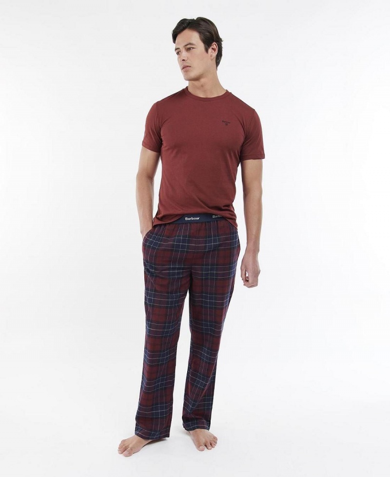 Îmbrăcăminte De Lounge Barbati Barbour Glenn Tartan Pyjama Trousers Rosii | Romania_BAR87417