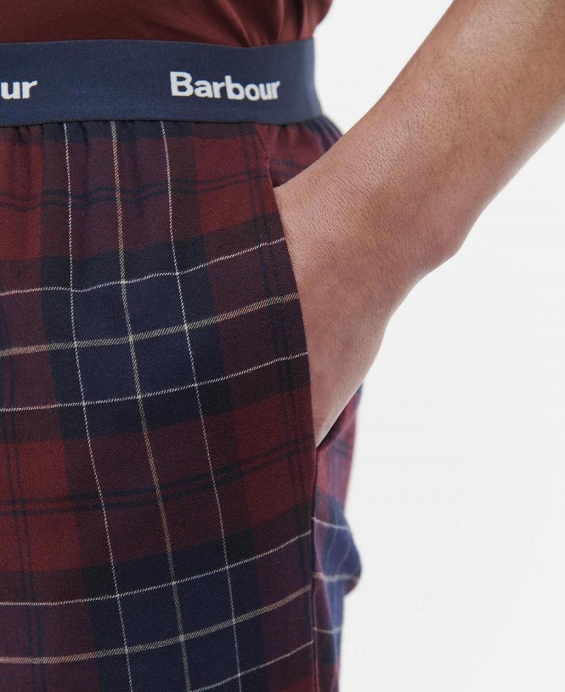 Îmbrăcăminte De Lounge Barbati Barbour Glenn Tartan Pyjama Trousers Rosii | Romania_BAR87417