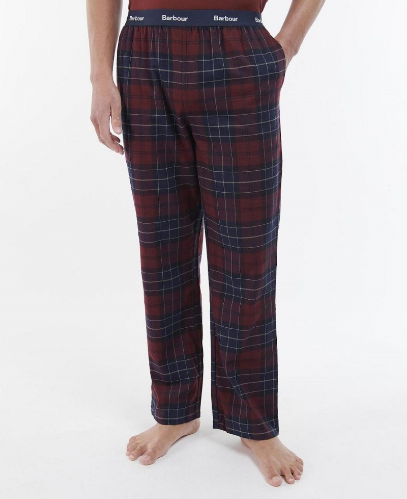 Îmbrăcăminte De Lounge Barbati Barbour Glenn Tartan Pyjama Trousers Rosii | Romania_BAR87417