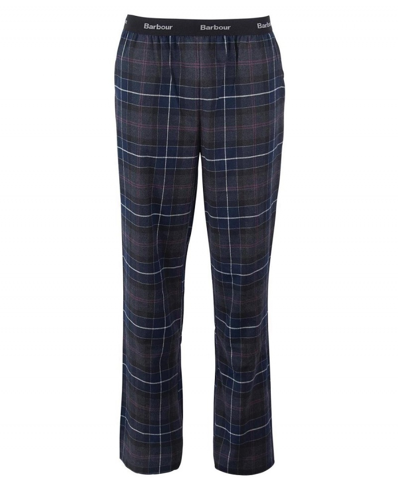 Îmbrăcăminte De Lounge Barbati Barbour Glenn Tartan Pyjama Trousers Bleumarin | Romania_BAR16119