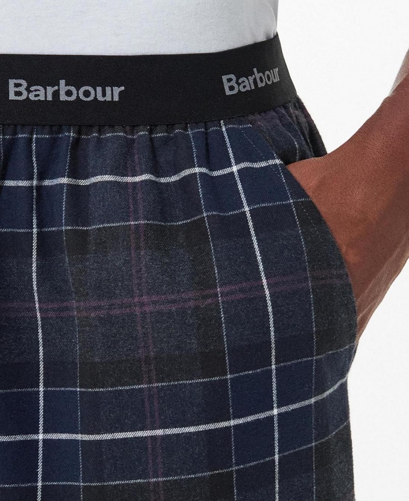 Îmbrăcăminte De Lounge Barbati Barbour Glenn Tartan Pyjama Trousers Bleumarin | Romania_BAR16119