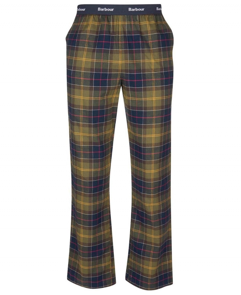 Îmbrăcăminte De Lounge Barbati Barbour Glenn Tartan Pyjama Trousers Galbeni | Romania_BAR38191