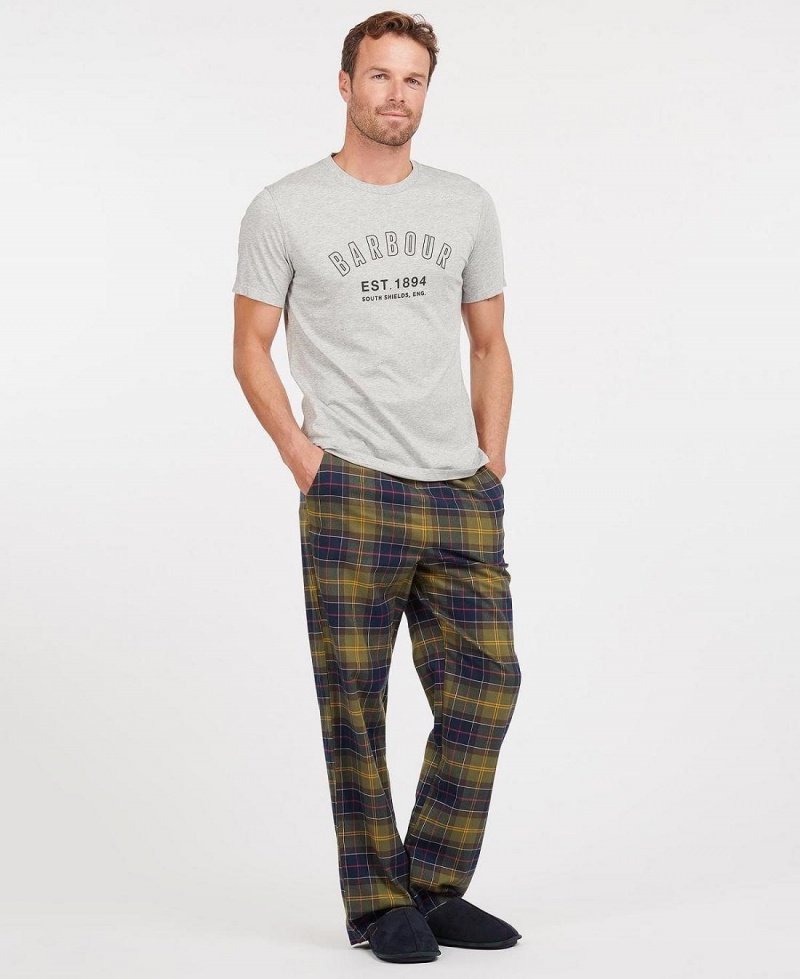 Îmbrăcăminte De Lounge Barbati Barbour Glenn Tartan Pyjama Trousers Galbeni | Romania_BAR38191