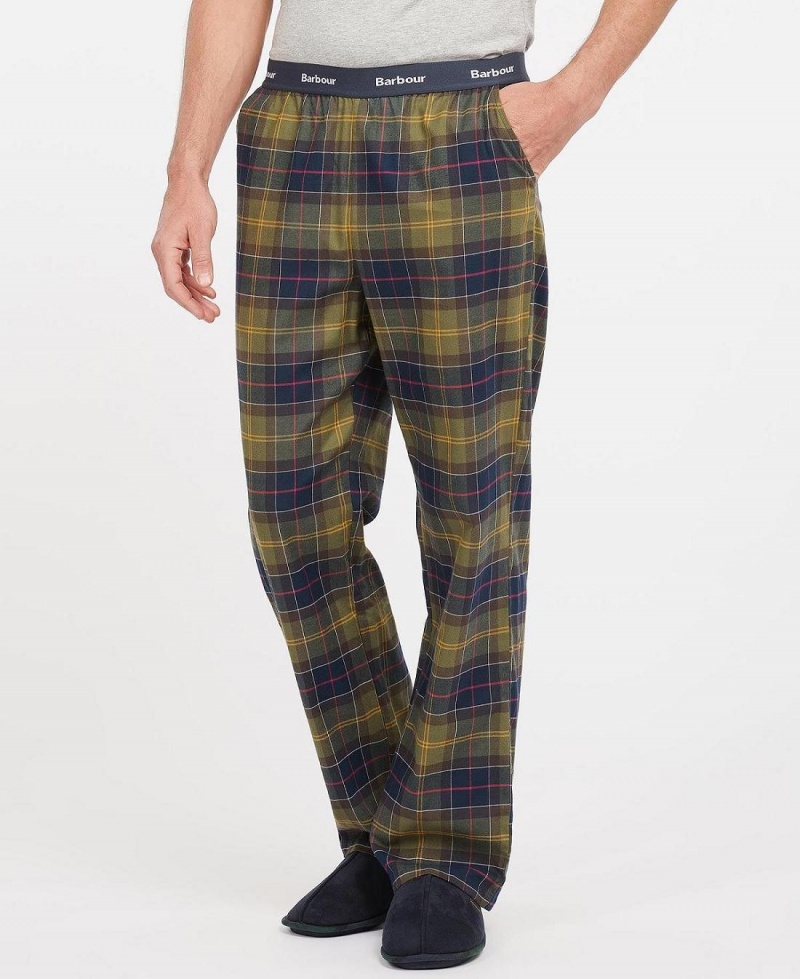 Îmbrăcăminte De Lounge Barbati Barbour Glenn Tartan Pyjama Trousers Galbeni | Romania_BAR38191