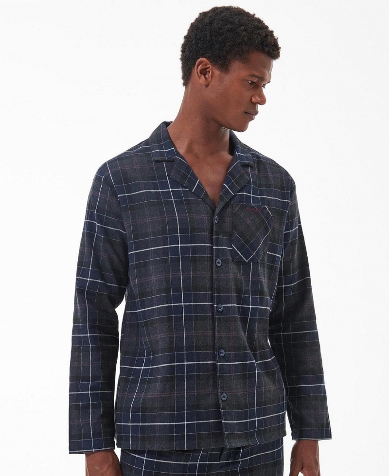 Îmbrăcăminte De Lounge Barbati Barbour Laith Tartan Pyjama Set Negrii | Romania_BAR28863